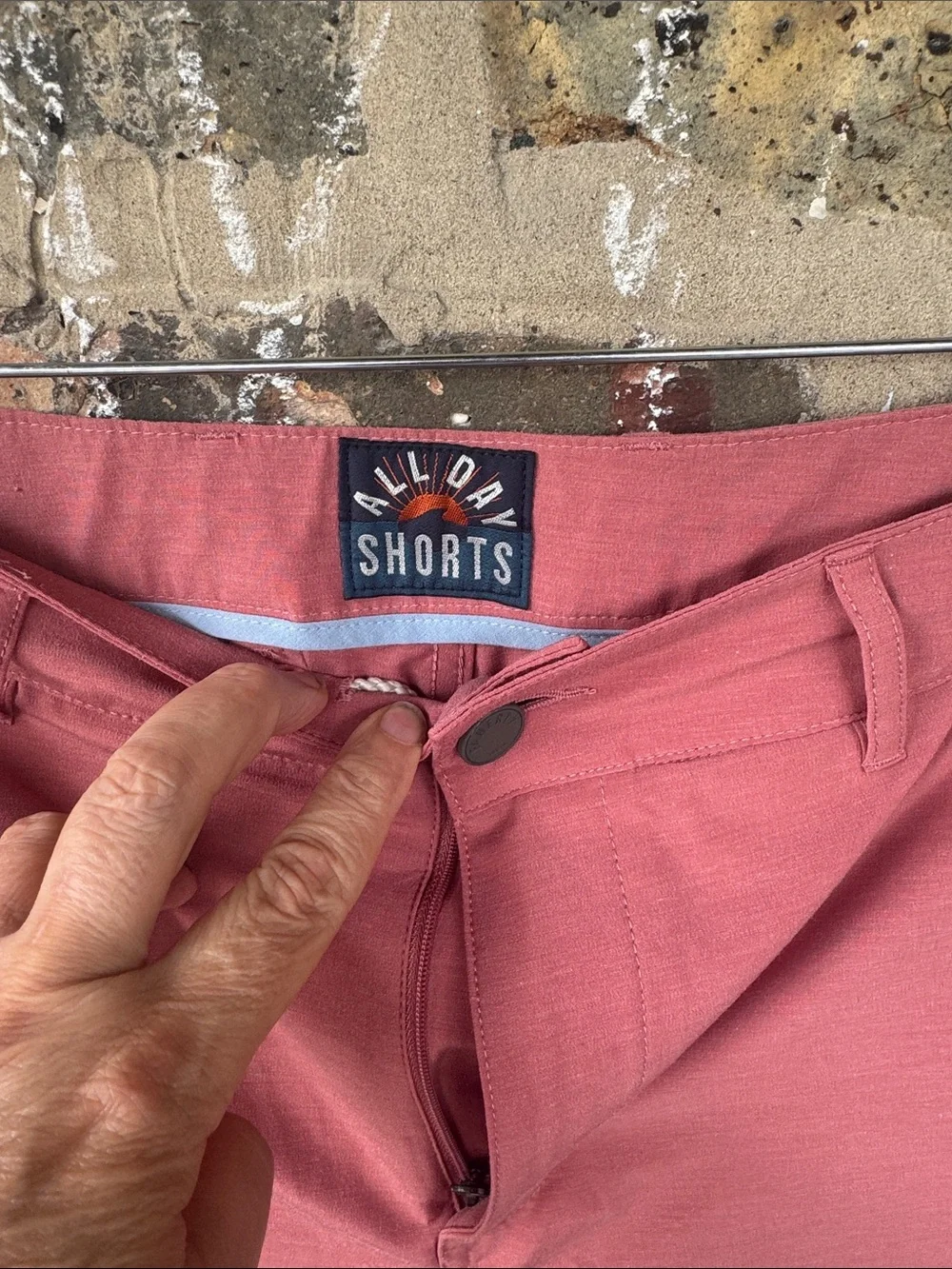 Faherty Men's Dusty Rose Flat Front Shorts